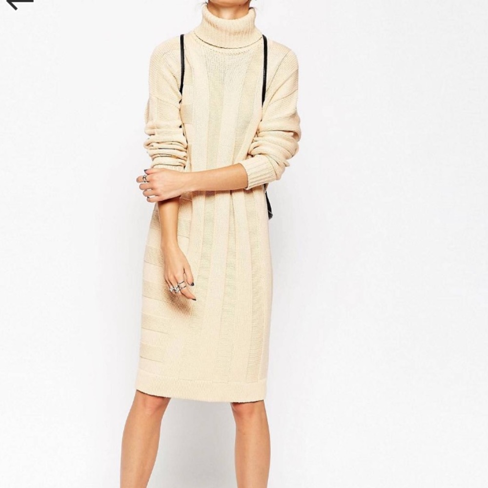 NWOT ASOS Cashmere Silk Blend Sweater Dress